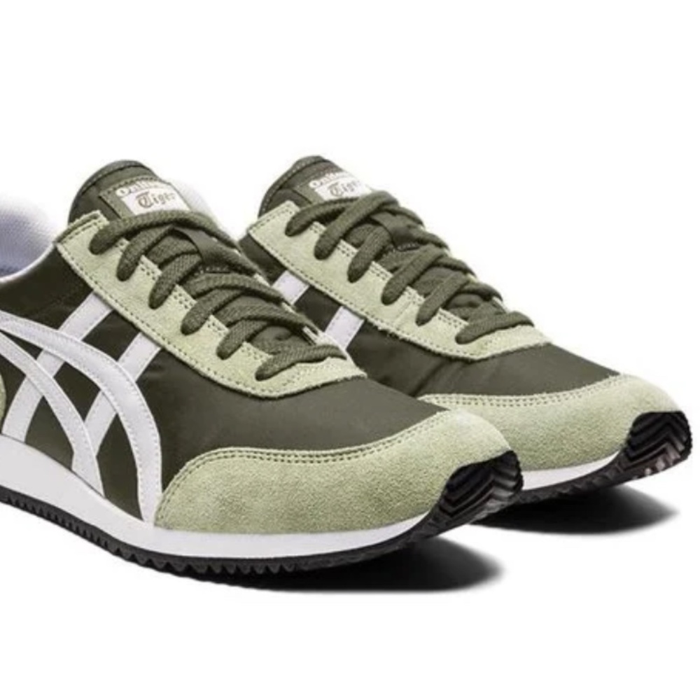 Onitsuka Tiger by Asics Olive and White Sneakers